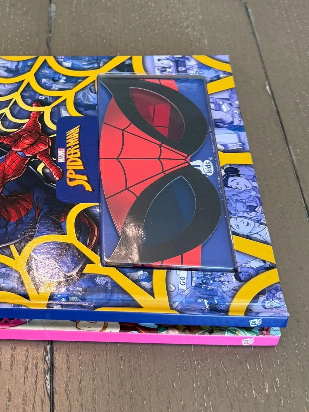 Disney Princess & Marvel Spider-Man Look & Find 3D Kids Books Bundle